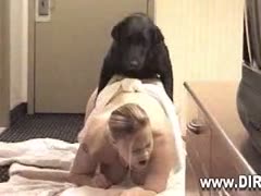 Kinky k9 lady got banged by black dog